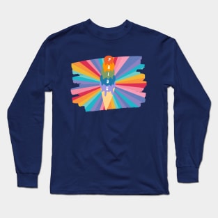 Rainbow Pride Ice Cream Cone Long Sleeve T-Shirt